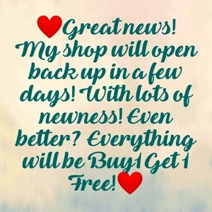 💜Shop Reopening!💜